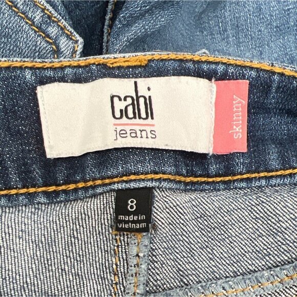 CABI The Skinny Jeans Classic Wash Sz 8 #5882 EUC - Picture 6 of 7